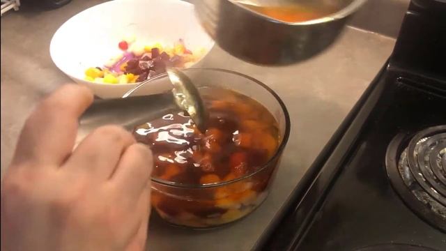 Halal agar/Gelatin/china grass jelly Fruit Cake حلال جیلی ایگر کیکहलाल जेली एग केक смотреть онлайн