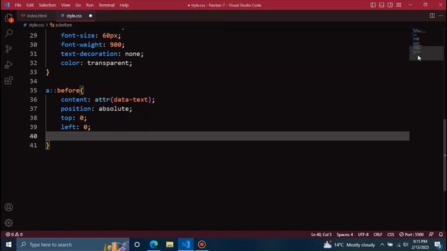 Slice hover html navigation bar | create website using html and css