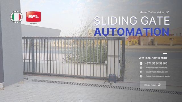 SLIDING GATE OPENER INSTALLATION IN DUBAI 052-9458166 | GATE AUTOMATION #automaticgates