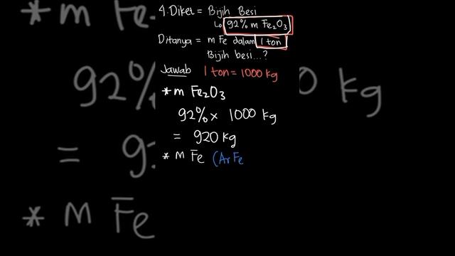 Suatu bijih besi mengandung 92  massa te...  Mari Belajar Ki  Kelas 12  4  Kimia