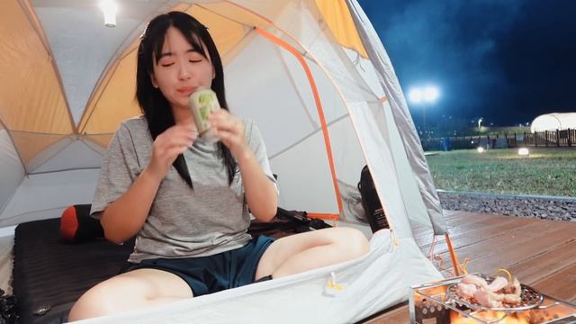 부산까지 왔는데 날씨야☔ 나한테 왜이래..!!! 비 샌다 | 부산역 캠핑장 | 꼼장어+부산막걸리 쥑이네 | смотреть онлайн