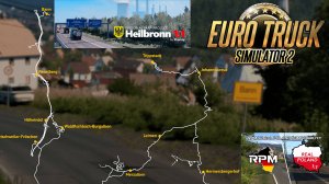 🔴Euro Truck Simulator 2. Сборка Карт RPM: Рейнланд и Пфальц + Хайльбронн + Реал Польша