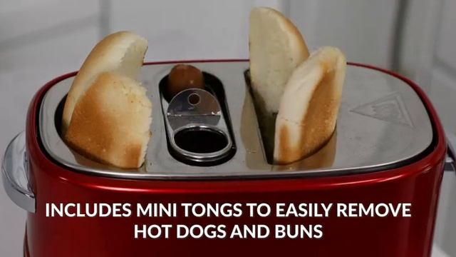 2 slot hot dog and bun toaster with mini tongs.To by check link in my description. смотреть онлайн