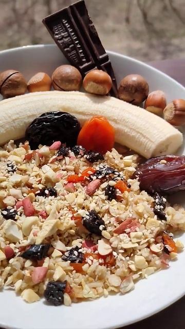 Завтрак пп 🥣☕🌿 Веганский завтрак 🌿☕🥣 Овсянка на завтрак 🥣☕🌿