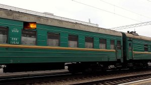 Отправление электровоза ЧС4-059 с поездом №341