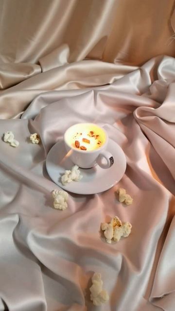 Тайны кофейного ритуала. Зажжение свечи в кофейной паре. #соевыесвечи #ароматерапия #арабика