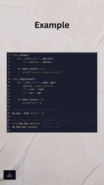 Learn Python in 30 Days |Day 21 | Inheritance | #python#pythonin30days#pythonbeginner#inheritance#a
