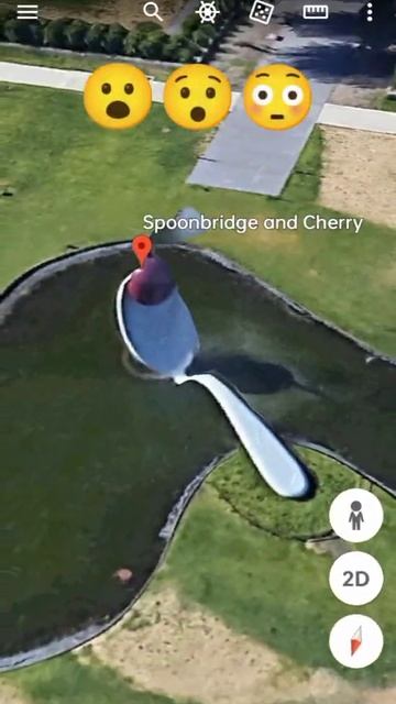 world biggest spoon 🥄😯and cherry 🍒 find on Google maps 🗺️#shorts смотреть онлайн