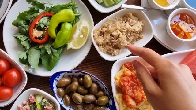 ТУРЕЦКИЙ ЗАВТРАК. ИЗ ЧЕГО СОСТОИТ? ZENCEFIL CAFE&RESTAURANT #турецкийзавтрак #завтраквалании