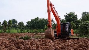 HITACHI zx120-3 #เจ้าถุงเงิน ขุดโคกหนองนา#บ่อที่สองแล้ว