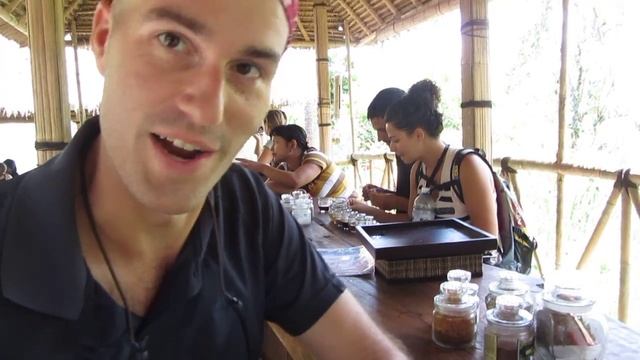 Drinking Civet Cat Poop Coffee (Kopi Luwak) - Bali, Indonesia смотреть онлайн