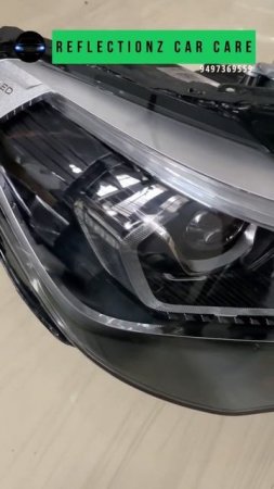 BMW X1 Headlight refurbished with new glass #bmwx1 #bmw #viral #trending #shorts