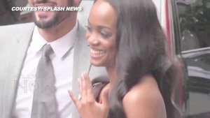Bachelorette Rachel Lindsay & Fiancee' Bryan Kiss With Tongue For Camera
