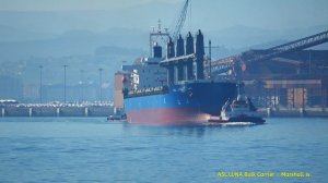 ASL LUNA Maneuver leaving Santander (ES) towards Monfalcone (IT) - 25 october 2018