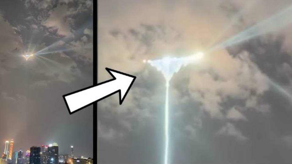 НЛО над городом в Китае Летающую тарелку видели в Нью-Йорке смотреть онлайн