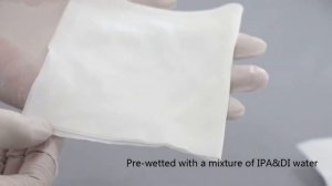 Lint Free Disposable Cleanroom IPA Wipes White Industrial 100 Polyester Sterile Presaturated Wipes