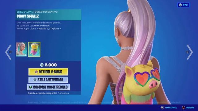 TUTTO IL SET DI ARIANA GRANDE ORA NELLO SHOP DI FORTNITE!![PS5 GAMEPLAY]