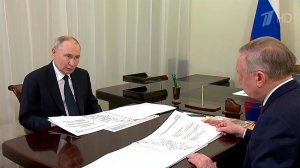 Владимир Путин встретился с губернатором Санкт-Петербурга Александром Бегловым