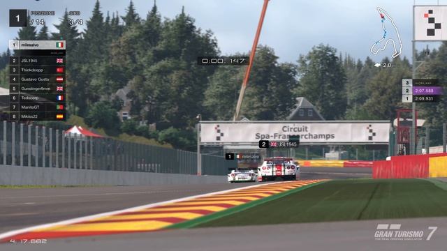 GT 7 Leo -gara online B- Nissan GT-R NISMO GT500 '16 - Spa-Francorchamps смотреть онлайн