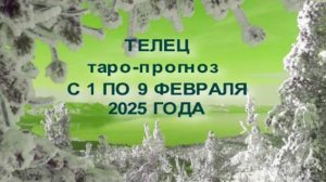 ТЕЛЕЦ ТАРО-ПРОГНОЗ С 1 ПО 9 ФЕВРАЛЯ 2025 ГОДА