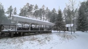 Прогулка по заснеженному экопарку Большая Рыба с обзором коттеджей