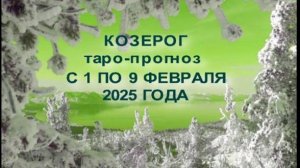 КОЗЕРОГ ТАРО-ПРОГНОЗ С 1 ПО 9 ФЕВРАЛЯ 2025 ГОДА