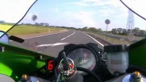 Kawasaki ZX-10R Ninja 2006, Top speed, on-board, 0-300km/h, wheelie, acceleration