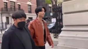 NCT Johnny on his way to MET GALA Event 2022