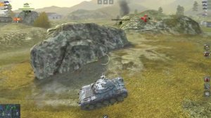 World of Tanks Blitz  Хороший бой на Т49 Реалистичный бой