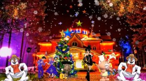 Видеофон!!! С Новым Годом!!! Новогодний терем Деда Мороза - футаж!!!