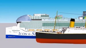 RMS Titanic VS Icon of the Seas