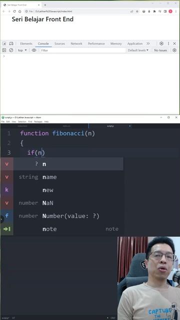 Fibonacci #skysen #coding #programming #javascript #function #recursive #rekursif #fibonacci