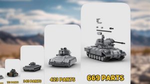 LEGO Tanks in Different Scales - Comparison