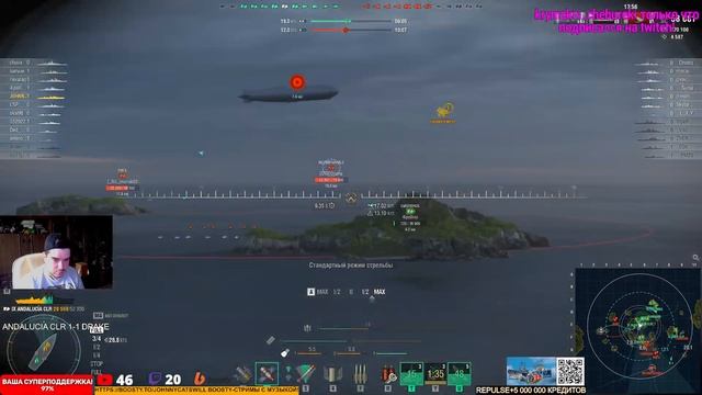 КРЕЙСЕР ANDALUCIA CLR VS DRAKE! ЧТО ОКАЖЕТСЯ СИЛЬНЕЕ?! МИР КОРАБЛЕЙ/WORLD OF WARSHIPS!
