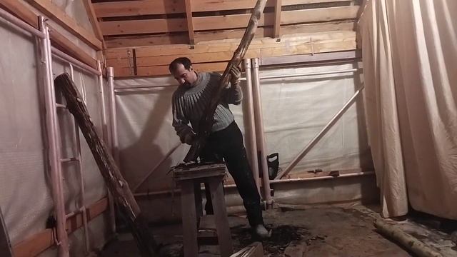 Старинный метод обработки древесины от плесени
