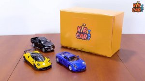 Ищу машинки игрушки в коробке - синяя, желтая и черная машинки. Кир Кар Тойс