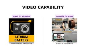 KODAK PIXPRO FZ55-BK vs 4K Digital Camera 📸 Which is Better for Vlogging?