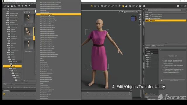 Simulate 3d model #clo3d in #daz3d
