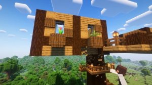 Строю домик на дереве! Красивые дома в Майнкрафт! Minecraft!