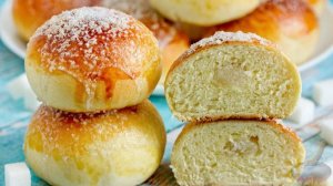 Очень мягкие, со сливочной ноткой. БУЛОЧКИ С САХАРНОЙ НАЧИНКОЙ