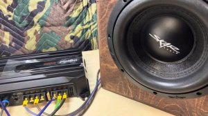 Sony XM-N502 on a single 8” subwoofer