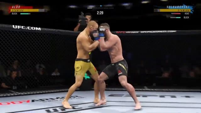 Jose Aldo vs Alexander Volkanovski UFC 4 Simulation (AI) смотреть онлайн