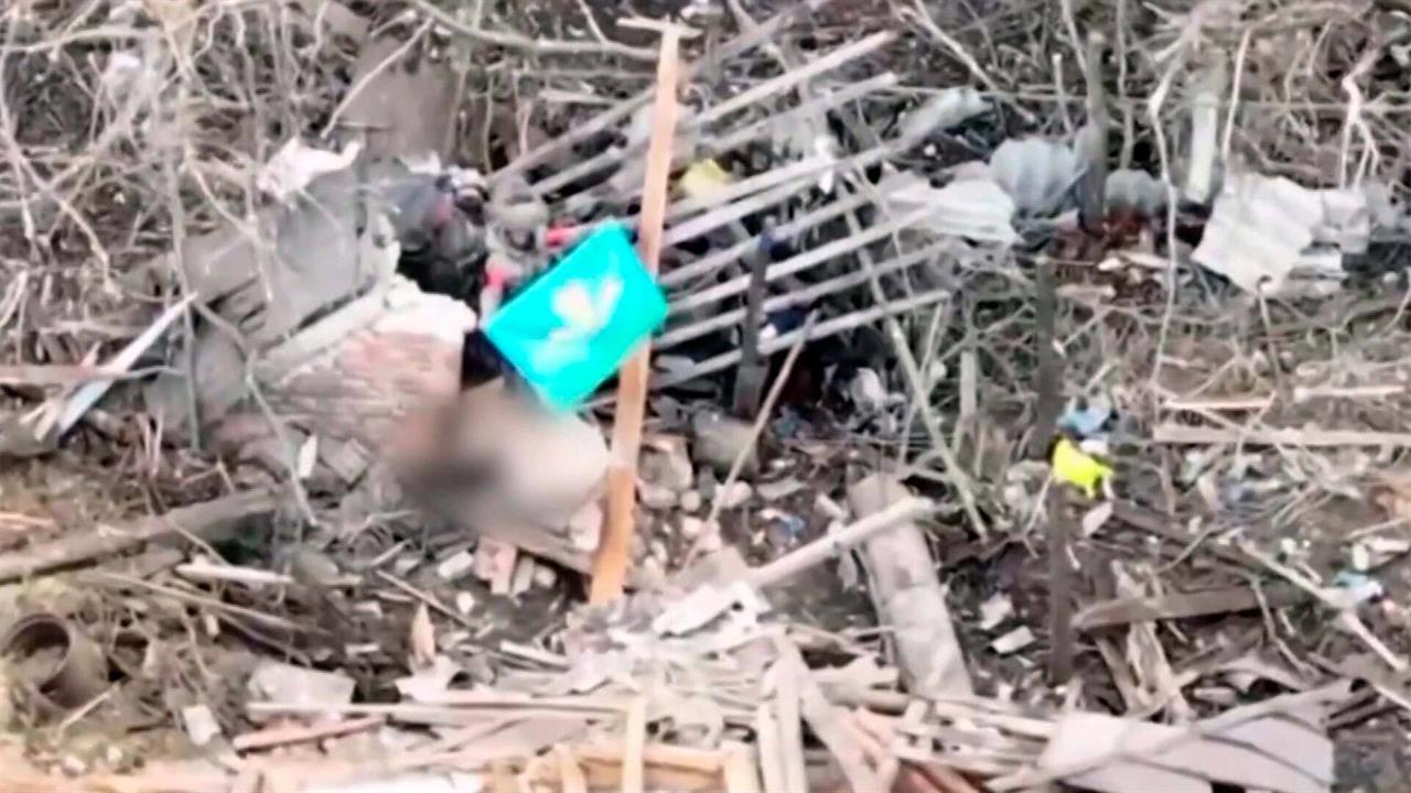 Российские военные развернули флаг в населенном пункте Николаево-Дарьино Курской области