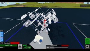 V6 hover piston engine Plane Crazy