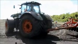 Демопоказ трактора Fendt 1050 и культиватора Challenger