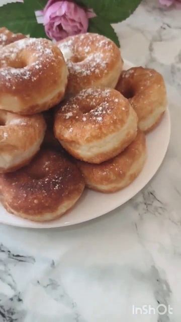 Пончики Самые Вкусные 🔥 рецепт с СОВЕТСКИХ ВРЕМЁН Тесто Воздушное как ПУХ#shorts #donuts смотреть онлайн