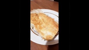 #Shorts Пирог с мясом и картошкой из слоёного теста