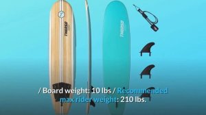 THURSO SURF Aero 7 ft Soft Top Surfboard Foam Surfboard Review