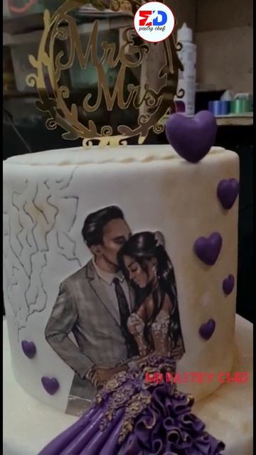 First Wedding Anniversary Cake | With Beautiful Couple | Anniversary Cake Ideas #shorts