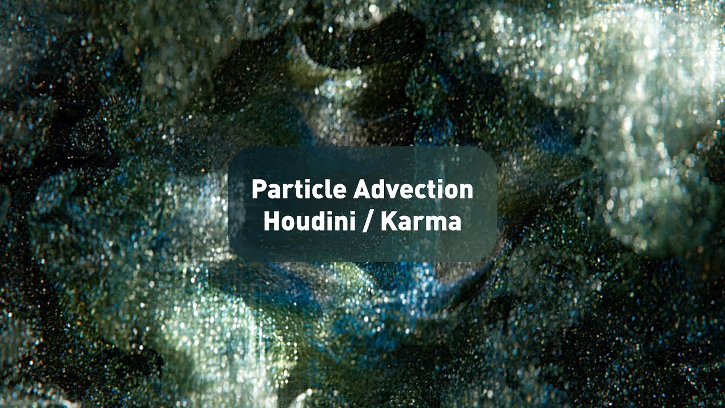 Particle Advection - Houdini  Karma Render Tutorial